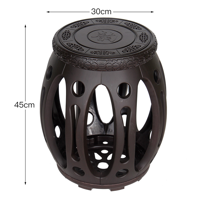 古筝凳子防裂古筝琴凳单人儿童轻便镂空茶室圆凳耐摔