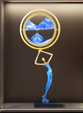 3D流沙画摆件轻奢高级感小众电视柜玄关立体装饰品客厅高端工艺品