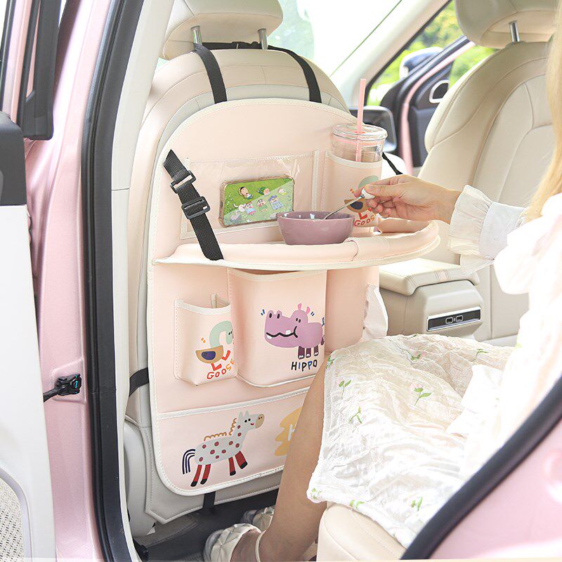 汽车防踢垫后座收纳袋座椅后背牛津布挂袋车载多功能餐盘收纳袋,汽车用品/电子/清洗/改装,车用防踢垫/防磨垫,淘宝优惠券,粉丝福利购,淘宝优惠卷