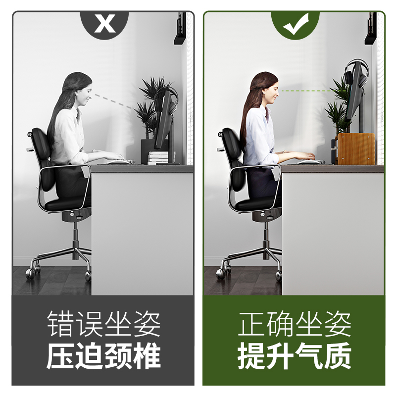 台式电脑增高架显示器实木打印机置物架桌面托架办公支架垫高底座