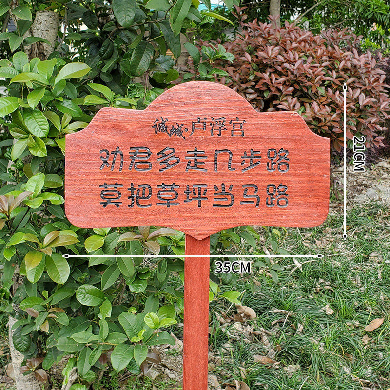速发指园花草植木标牌物质插地花示标识牌幼儿园菜园菜地种植木牌