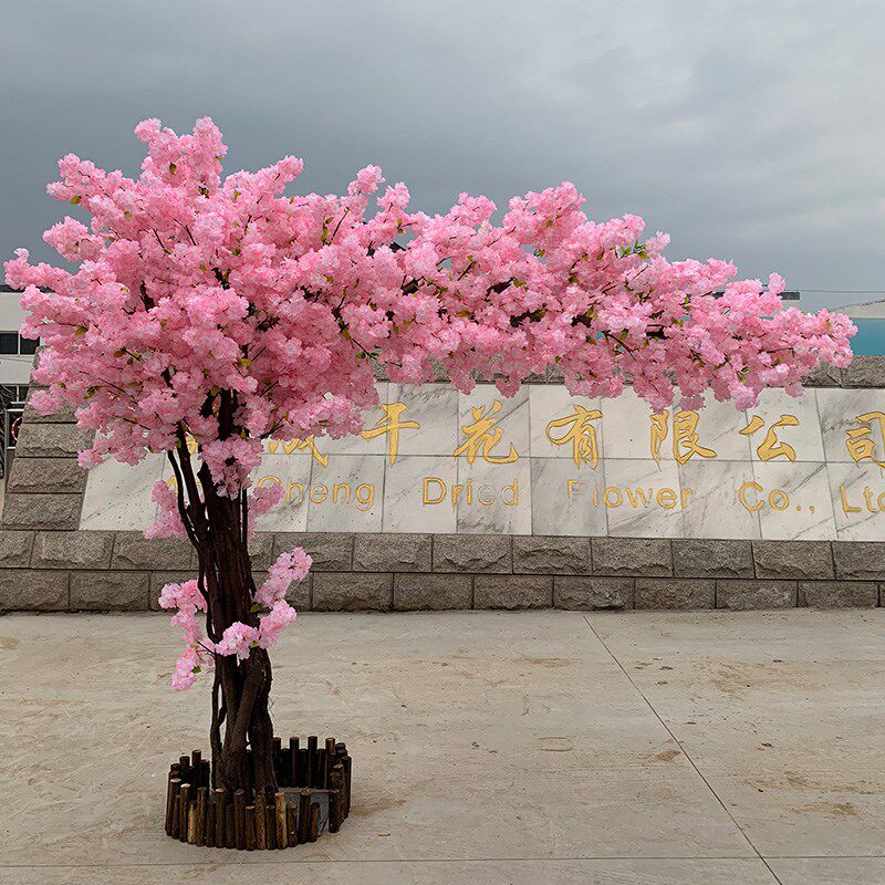 速发树大型假树桃花树客厅春节摆设装饰树酒店商场许愿树