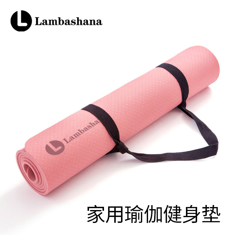 速发瑜伽垫舍用生瑜珈健动喻咖加厚防滑娱加垫宿家运身愉伽垫子