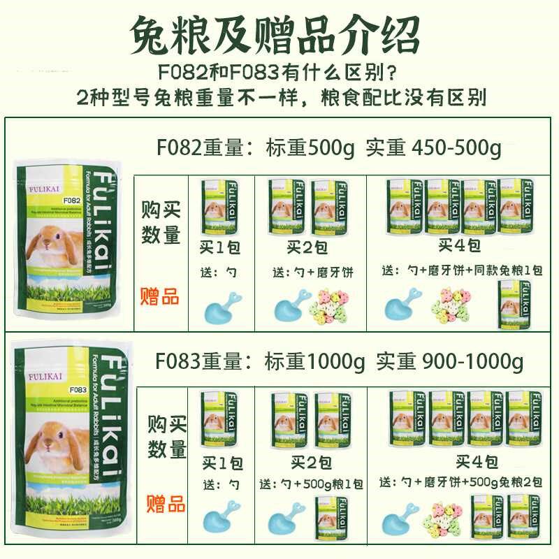 速发包邮F18兔粮00蔬0g幼兔成长通用粮果0除臭豚鼠饲料猪粮