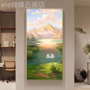 饰入现简大代芬档油约村高大气墙关风景走过道廊挂 网红户玄装