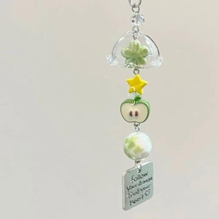 【风铃果核】ccd挂绳手作串珠自制闺蜜情侣ins手机链咕本挂件链