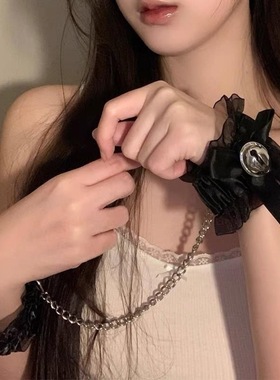 蕾丝铃铛脚环女脚链手环项圈性感