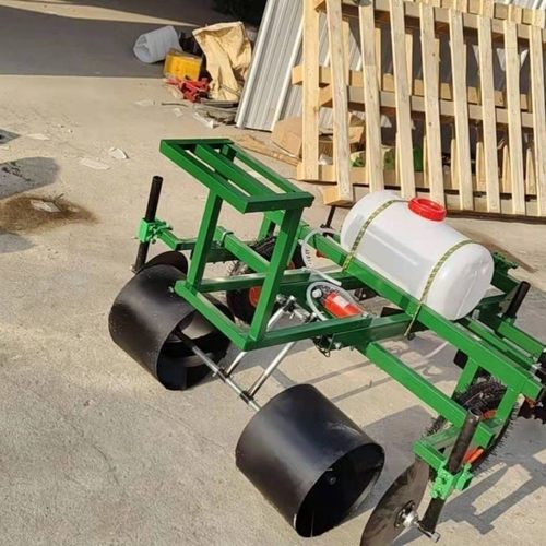 手扶四轮拖拉机自动覆膜机农用地膜覆盖机压膜盖膜铺膜打药一体机