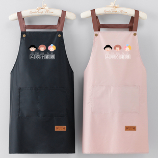 速发家用厨工围裙logo印字做饭防手防油擦水房作服餐饮专用男士