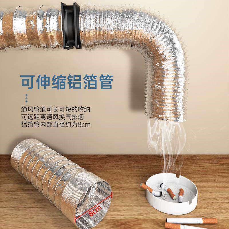 速发调速排气扇管道风机强力抽风机排风扇厨房家用8cm卫生间换气