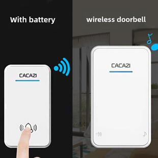 无线门铃家用防水闪光门铃Dc全电池不插电门铃老人传呼机