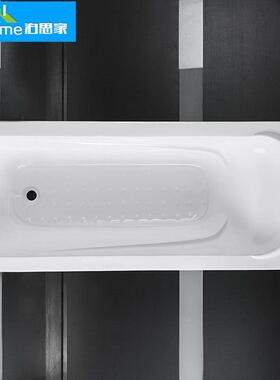 嵌入式浴缸进口加厚压克力浴盆方形普通浴池1.21.41.51.61.7米