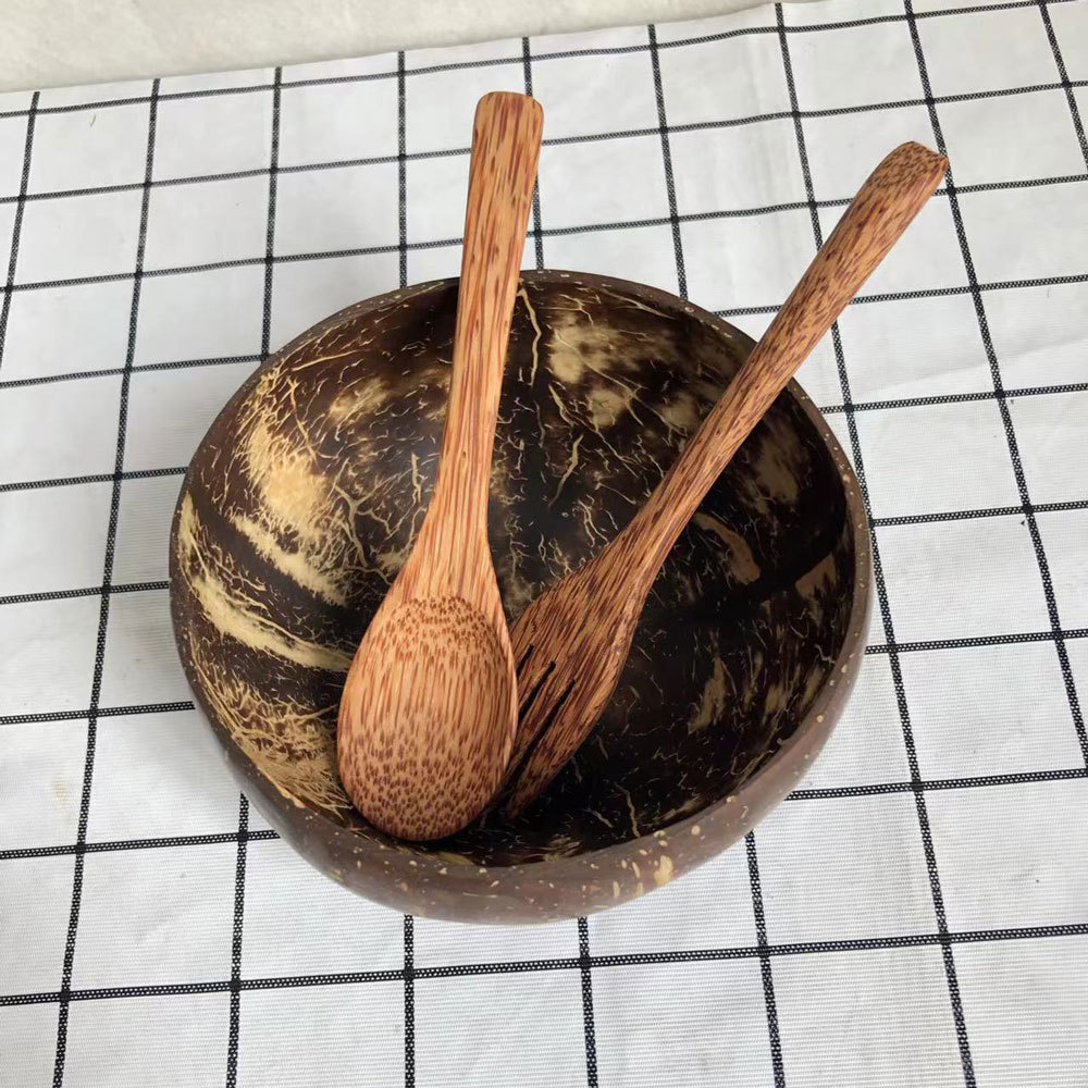 椰壳碗天然老椰子壳餐具