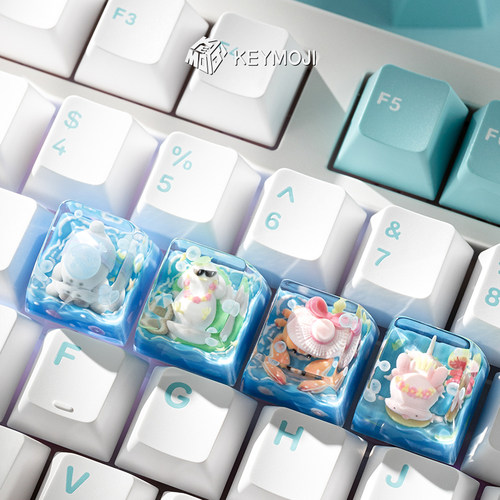 KEYMOJI泳池派对可爱个性键帽