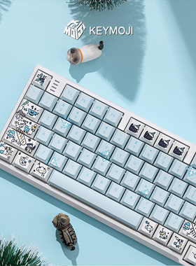 KEYMOJI 原创设计喵的四季主题喵冬原厂高度PBT热升华键帽Wooting