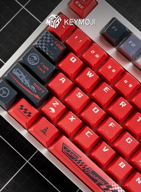 KEYMOJI 周冠宇阿尔法罗密欧C42赛车F1主题键帽原厂热升华wooting