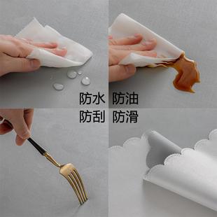 大圆桌布防水防油免洗轻奢高级感酒店饭店餐桌转盘套家用圆形台布