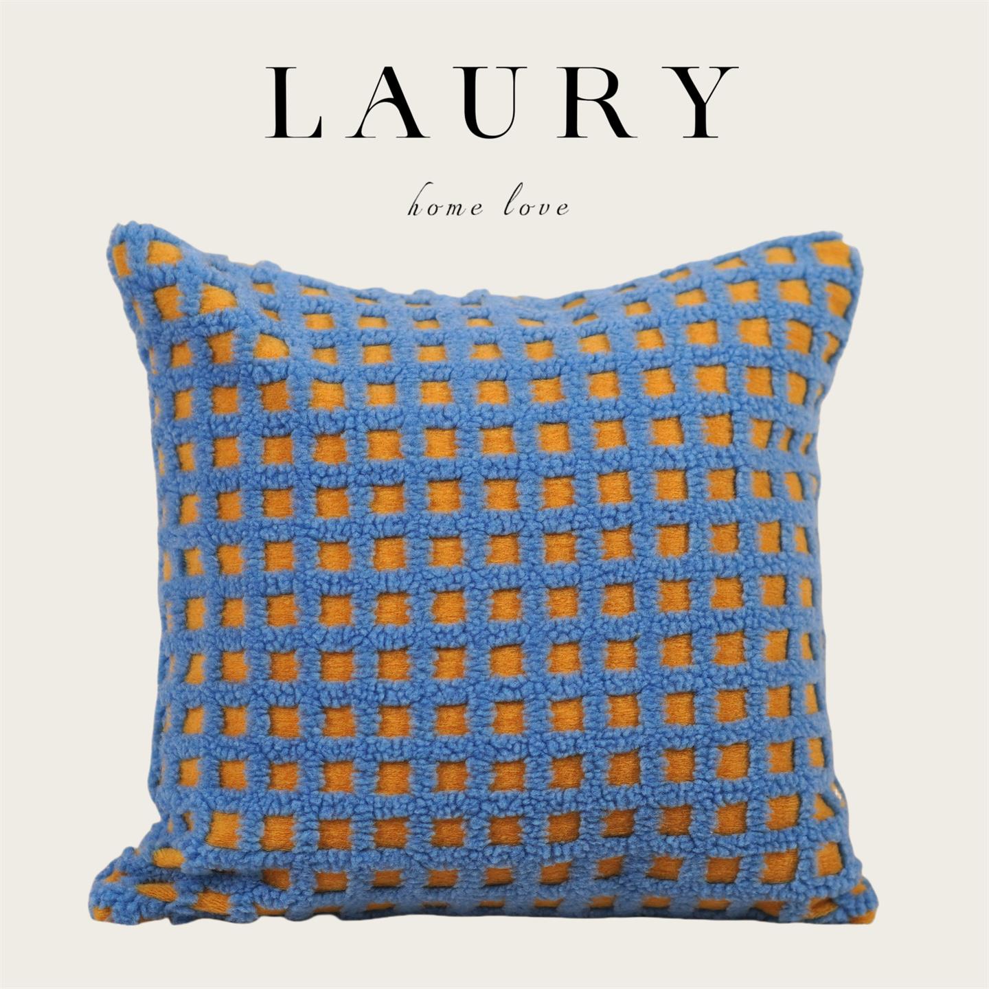 『荷包蛋 蓝色』抱枕沙发客厅靠枕靠背卧室床上靠垫抱枕套不含芯