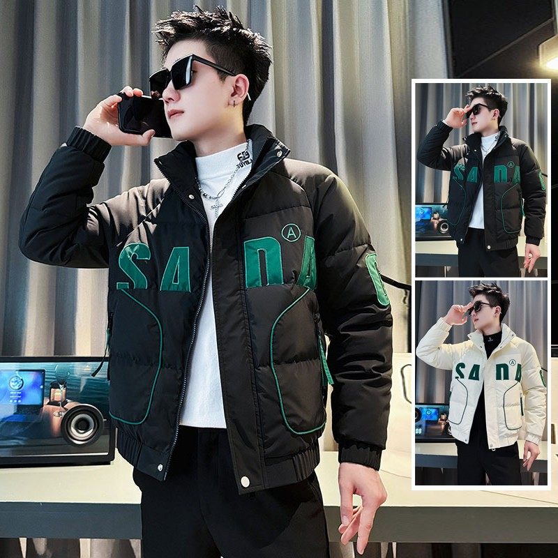 潮牌冬季羽绒棉服男装修身棉服新款爆款秋冬款棉衣痞帅保暖外套