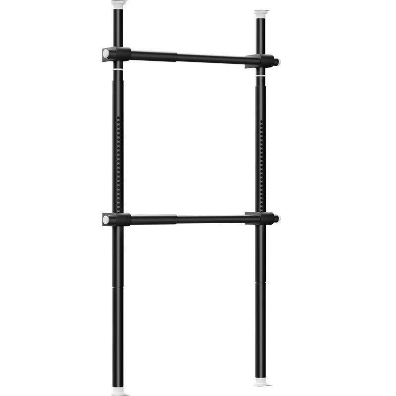 顶天立地置衣架晾衣架落地卧室内家用挂衣架伸缩晾衣杆衣帽架