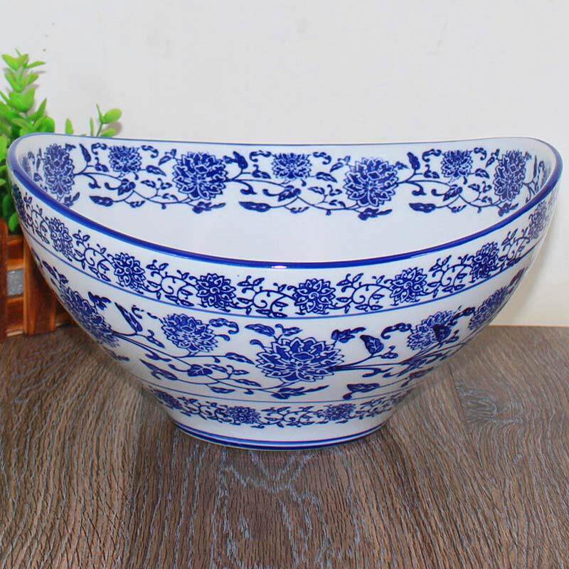 青花瓷创意异形陶瓷大碗水煮肉碗水煮鱼盆酸菜鱼冒菜碗调料汤面碗