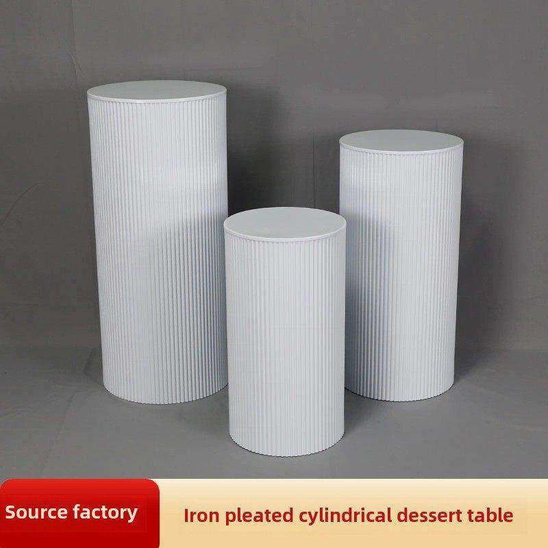 新款婚庆铁艺圆柱褶皱甜品台婚礼布置派对订婚装饰路引罗马柱摆件,节庆用品/礼品,路引,淘宝优惠券,粉丝福利购,淘宝优惠卷