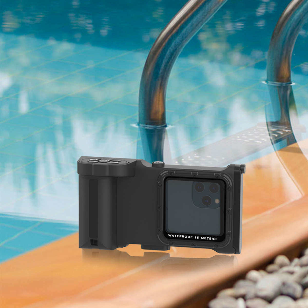HARD-SHELL BLUETOOTH TRACEABLE DUST-PROOF CASE CREEK ANTI-BAG UNDERWATER DRIFTING WATERPROOF LAPPER WATERPROOF TOUR DIVER HAND DROP CAMERA