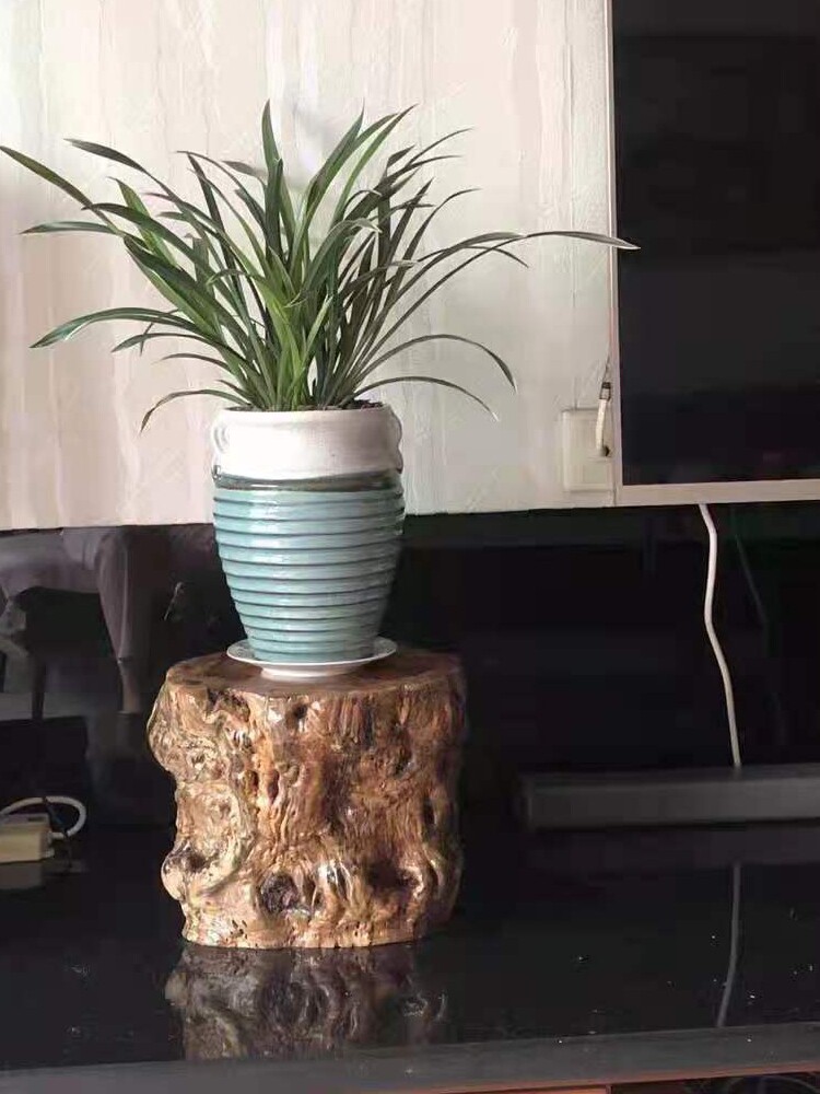 枣木原木树桩根雕茶几凳子底座