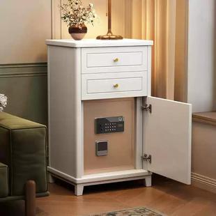 新款实木头柜JZI保险柜小型边收纳庭床柜置物架床家抽屉式储物柜