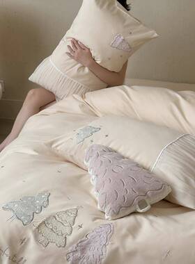 小清套新全磨毛儿套童四件LB250907纯棉100支长绒棉被1.2三件套床