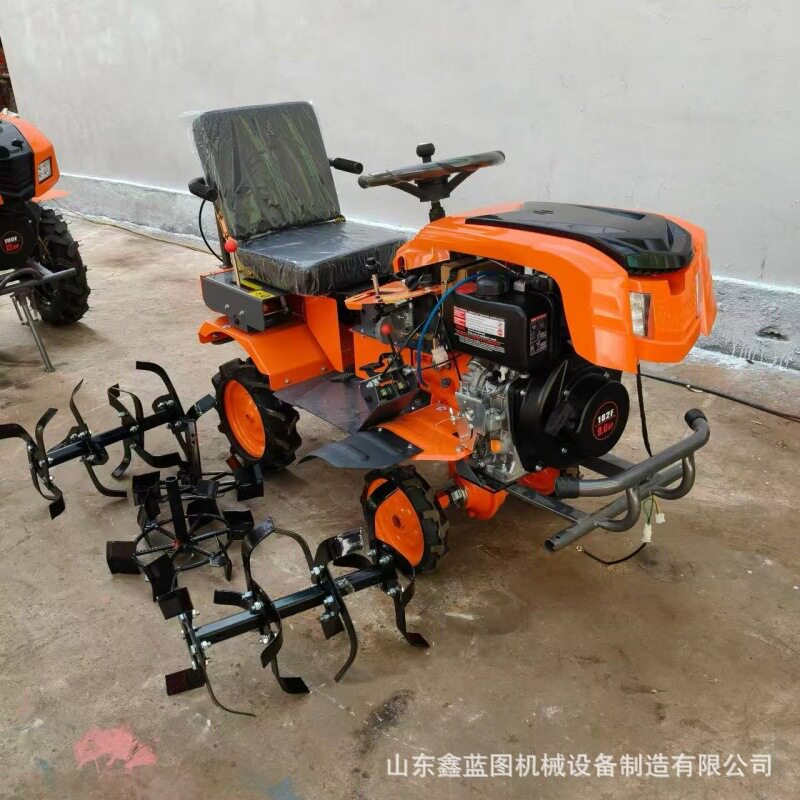 四驱自走式柴油多功能微耕机