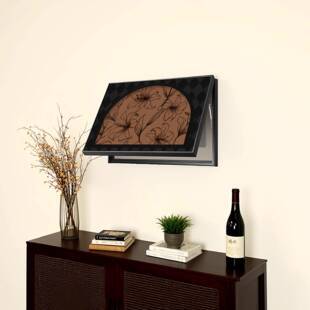 黑白花卉免打孔电表箱挂网箱装饰98336405画中古风法式壁画配电线