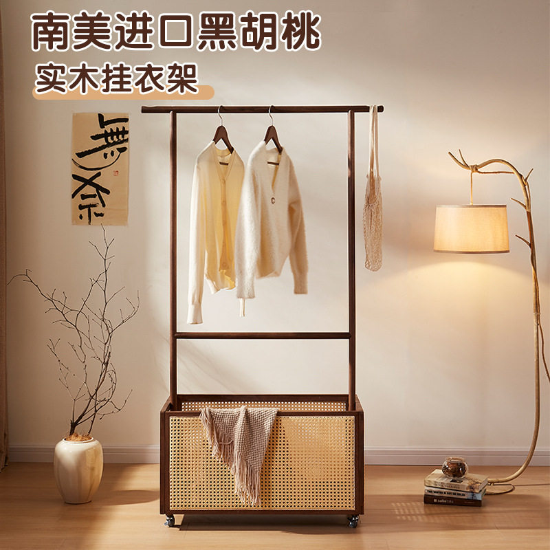 落地不占地可移动衣帽架
