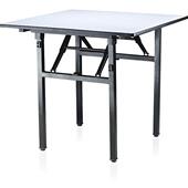 折叠圆宴酒店圆台酒店会桌酒椅饭店桌店大HLM 01PVC面长桌方形餐