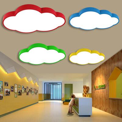 早托班前台大厅朵一米白云兴趣GKN班乐园幼游灯儿园灯具创意云灯