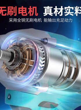 濠河大扭350N·m炮扳手380功率21力06动锂电风无刷无品牌/冲击电