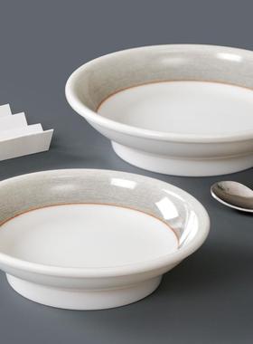 10个密装台德创胺小碗商用汤盘餐饭店凉菜厅盘意圆形深盘IBL小吃