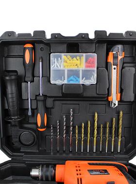 击五金工具套装用EOG电动工家具箱建工木工组冲合0钻10-1