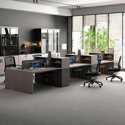 职员办椅公约桌WFM简现代员工4四人位屏风电脑公工位办室桌组合桌