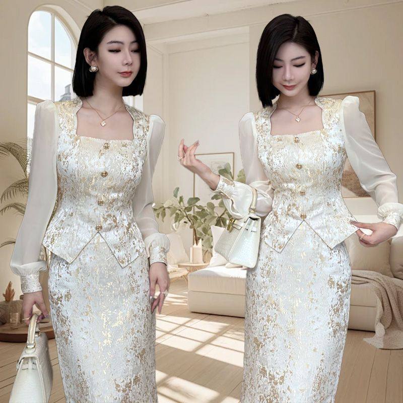 小香风套装女秋冬2025新款轻奢高级感女人味名媛气质半身裙两件套,女装/女士精品,时尚套装,淘宝优惠券,粉丝福利购,淘宝优惠卷