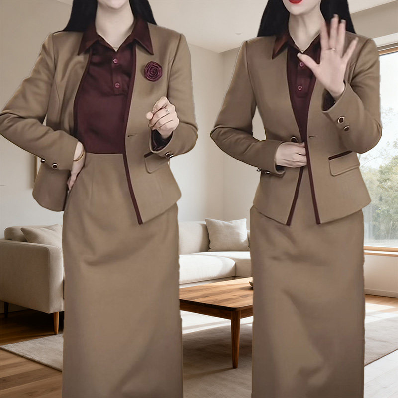 小香风连衣裙春秋新款高级轻奢两件套时尚遮肉显瘦小西装女士外套,女装/女士精品,时尚套装,淘宝优惠券,粉丝福利购,淘宝优惠卷