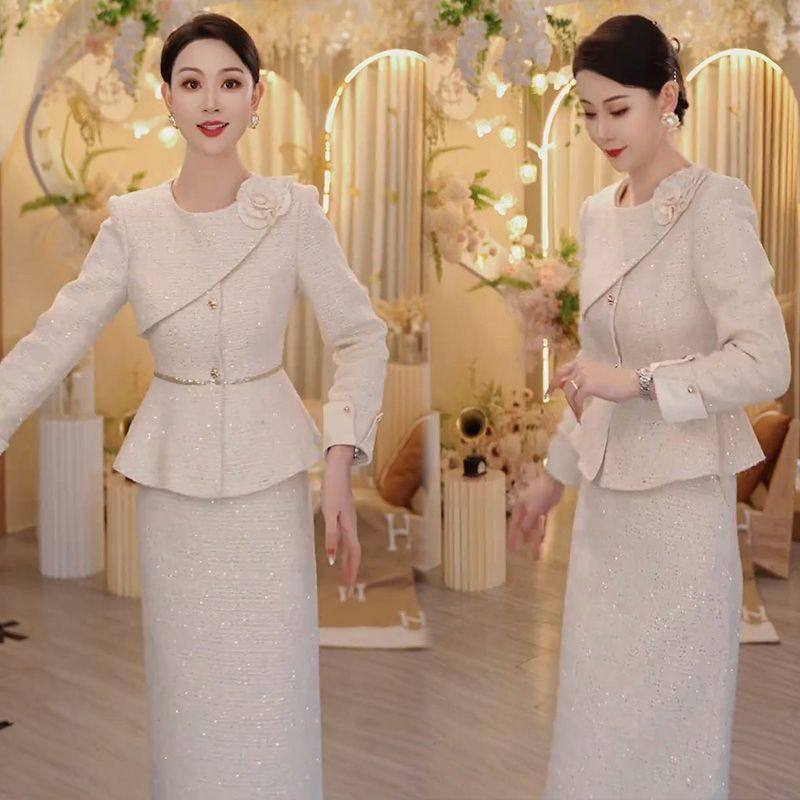 小香风名媛套装女2025新款秋冬法式气质减龄半身裙时尚减龄两件套,女装/女士精品,时尚套装,淘宝优惠券,粉丝福利购,淘宝优惠卷