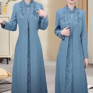 外套裙子套装 新款 风衣裙子气质俩件套秋季 高级显瘦休闲洋气时尚