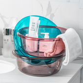 洗脸盆加厚塑料家用透明大号洗衣盆宿舍用学生洗脚盆婴儿盆小脸盆