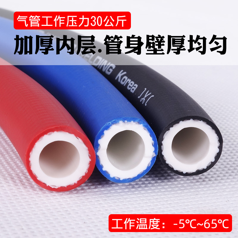 中小风炮气管 涤纶全编织高压耐磨防爆气泵喷漆氧气空压机PVC软管