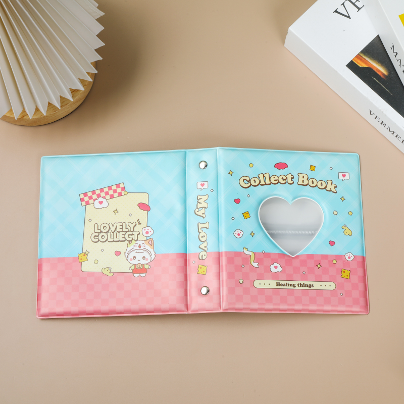 定制封面活页款3寸6寸插页式镂空拍立得相册爱豆小卡明信片收纳册