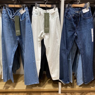 优选男女衣装宽松直筒牛仔裤水洗产品长裤子常规款R475551 470542