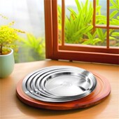 304不锈钢锅盖通用厨房大汤碗圆形桶盖子居家用加厚油罐防尘盆盖