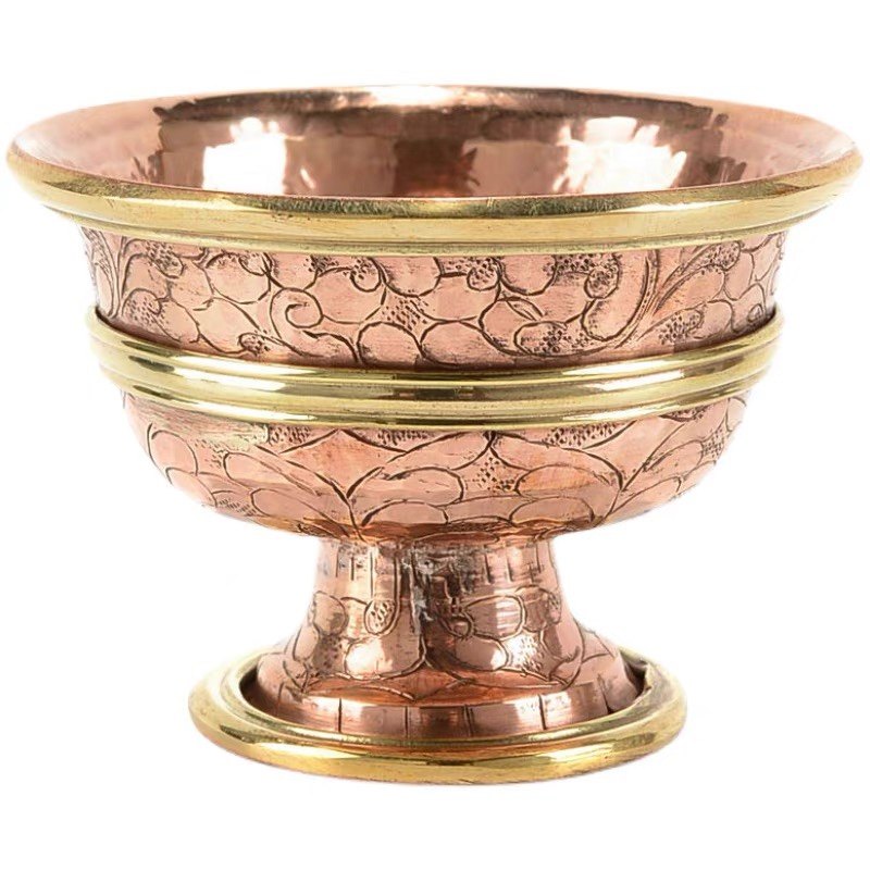 纯铜手工供水杯尼泊尔紫铜供水碗家用高脚水杯大中小号,家居饰品,桌面摆件,淘宝优惠券,粉丝福利购,淘宝优惠卷