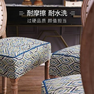 通用餐椅垫 如琪椅子坐垫夏季 家用欧式 美式 凳子座套罩防滑四季